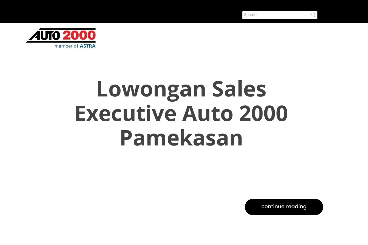 Lowongan Sales Executive Auto 2000 Pamekasan