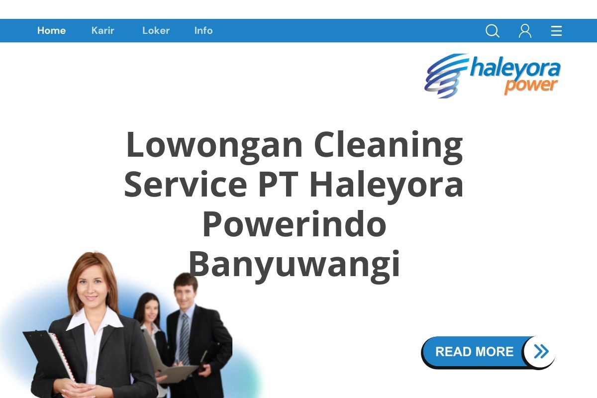 Lowongan Cleaning Service PT Haleyora Powerindo Banyuwangi