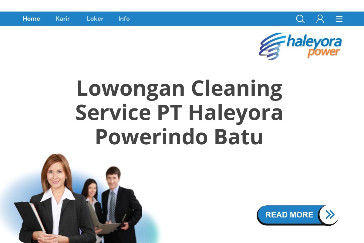 Lowongan Cleaning Service PT Haleyora Powerindo Batu