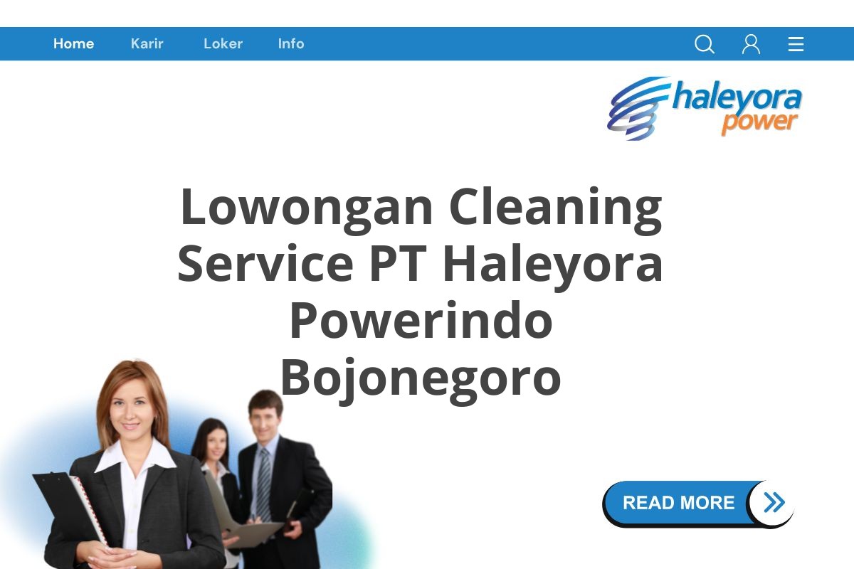 Lowongan Cleaning Service PT Haleyora Powerindo Bojonegoro
