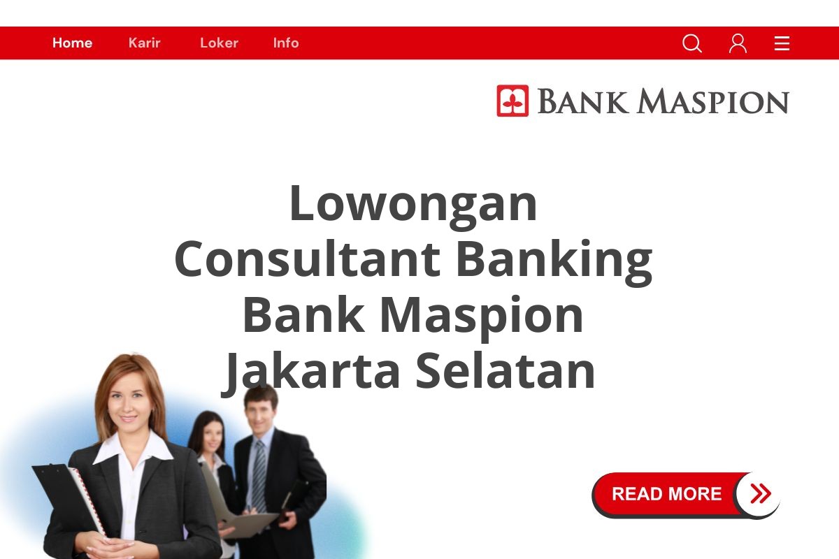 Lowongan Consultant Banking Bank Maspion Jakarta Selatan