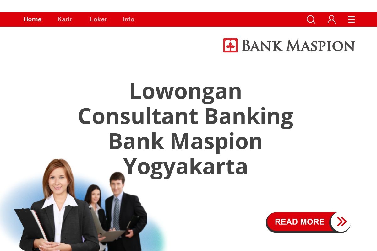 Lowongan Consultant Banking Bank Maspion Yogyakarta