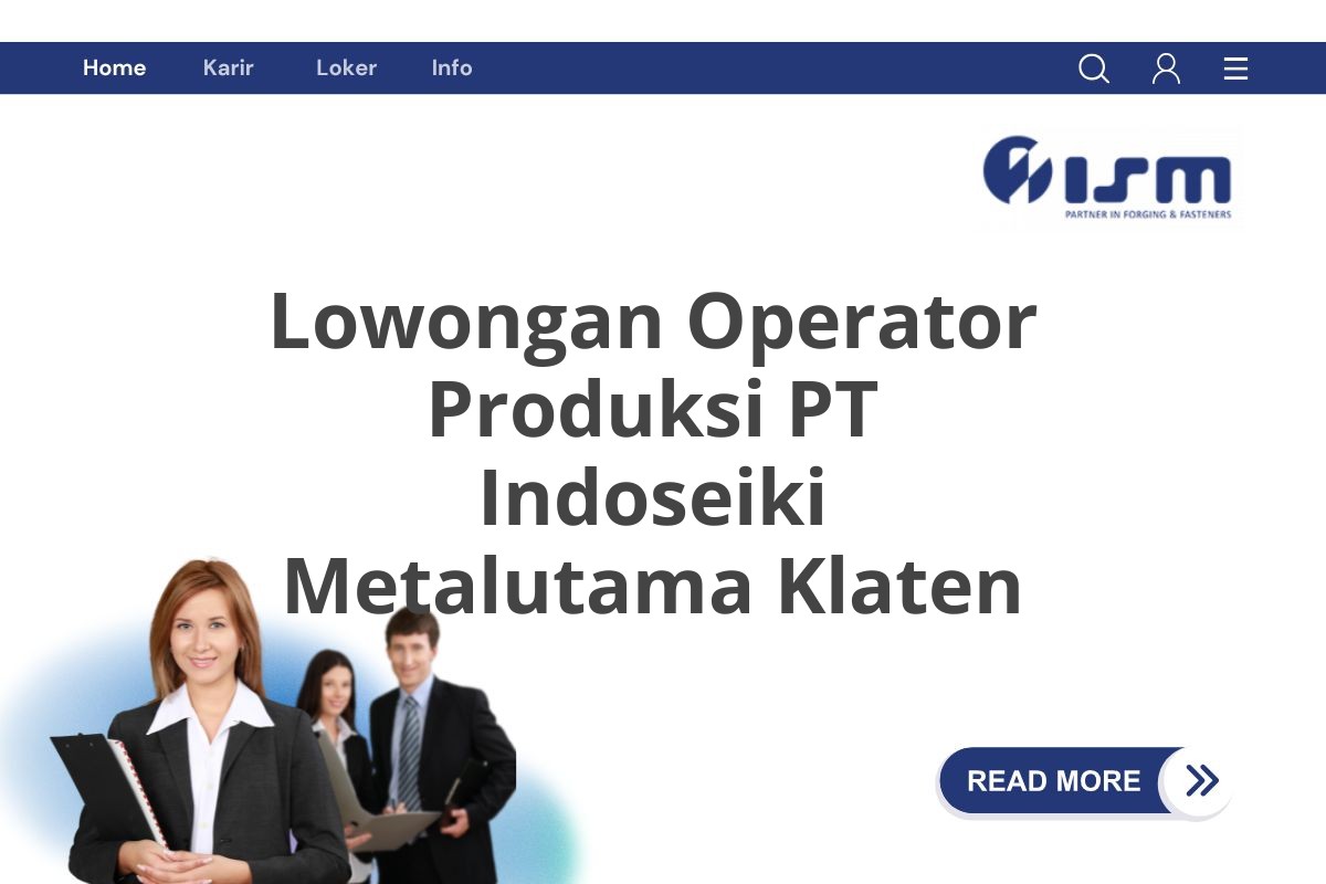 Lowongan Operator Produksi PT Indoseiki Metalutama Klaten