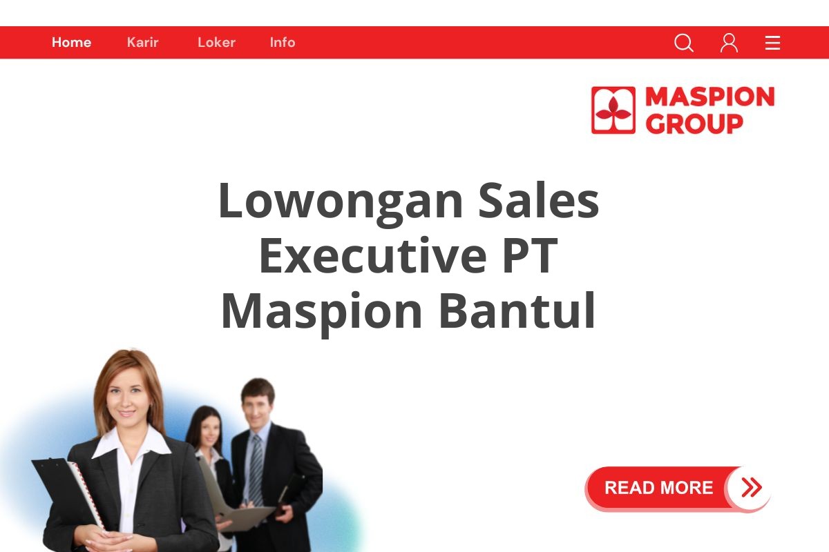 Lowongan Sales Executive PT Maspion Bantul