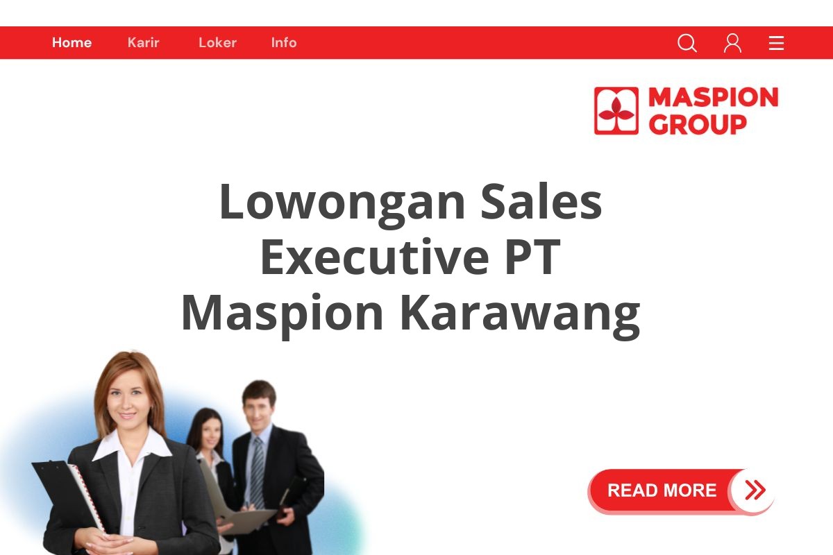Lowongan Sales Executive PT Maspion Karawang