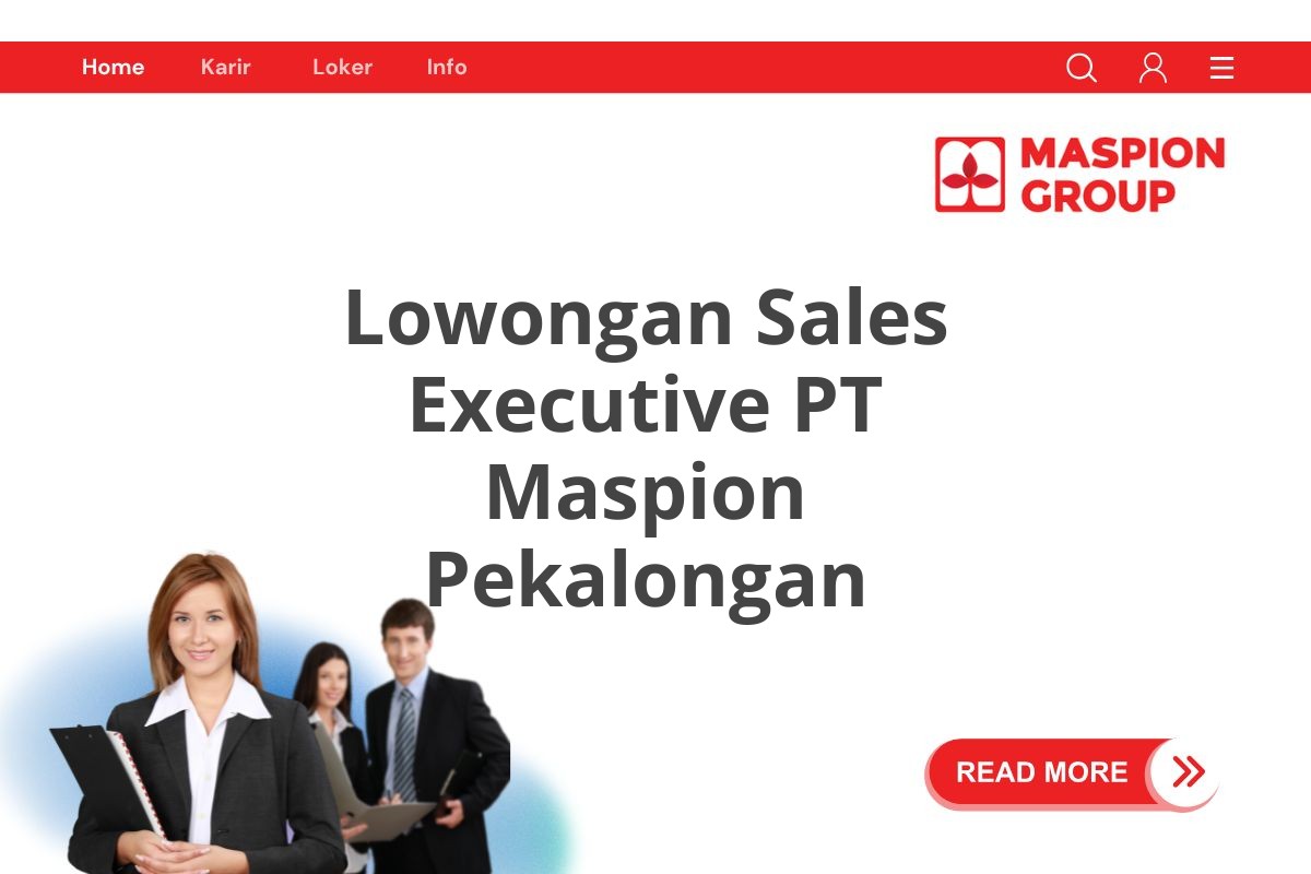 Lowongan Sales Executive PT Maspion Pekalongan
