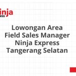 Lowongan Area Field Sales Manager Ninja Express Tangerang Selatan Tahun Ini [Update]