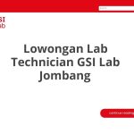 Lowongan Lab Technician GSI Lab Jombang Tahun 2026