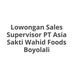 Lowongan Sales Supervisor PT Asia Sakti Wahid Foods Boyolali Tahun 2026 [Cepat]