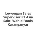 Lowongan Sales Supervisor PT Asia Sakti Wahid Foods Karanganyar Tahun 2026