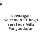 Lowongan Salesman PT Boga sari Four Mills Pangandaran Tahun 2026 [Cepat]