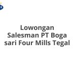 Lowongan Salesman PT Boga sari Four Mills Tegal Tahun 2026