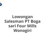 Lowongan Salesman PT Boga sari Four Mills Wonogiri Tahun Ini [Update]