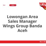 Lowongan Area Sales Manager Wings Group Banda Aceh Tahun Ini [Update]