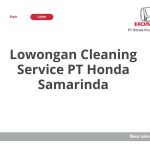 Lowongan Cleaning Service PT Honda Samarinda Tahun 2026