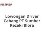 Lowongan Driver Cabang PT Sumber Rezeki Blora Terbaru [Cepat]