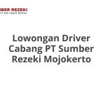 Lowongan Driver Cabang PT Sumber Rezeki Mojokerto Terbaru [Cepat]