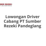 Lowongan Driver Cabang PT Sumber Rezeki Pandeglang Terbaru 2026