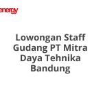 Lowongan Staff Gudang PT Mitra Daya Tehnika Bandung Tahun 2026