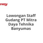 Lowongan Staff Gudang PT Mitra Daya Tehnika Banyumas Terbaru 2026