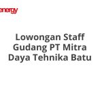 Lowongan Staff Gudang PT Mitra Daya Tehnika Batu Tahun 2026 [Apply]
