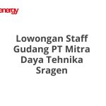 Lowongan Staff Gudang PT Mitra Daya Tehnika Sragen Terbaru [Cepat]