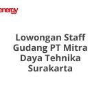 Lowongan Staff Gudang PT Mitra Daya Tehnika Surakarta Terbaru 2026