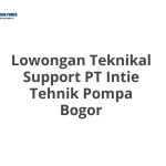Lowongan Teknikal Support PT Intie Tehnik Pompa Bogor Tahun 2026